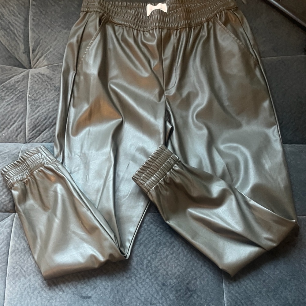 Dear John Midnight Green “leather look”Joggers!